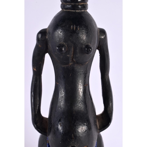 491 - A LARGE AFRICAN TRIBAL FERTILITY FIGURE. 41 cm high.