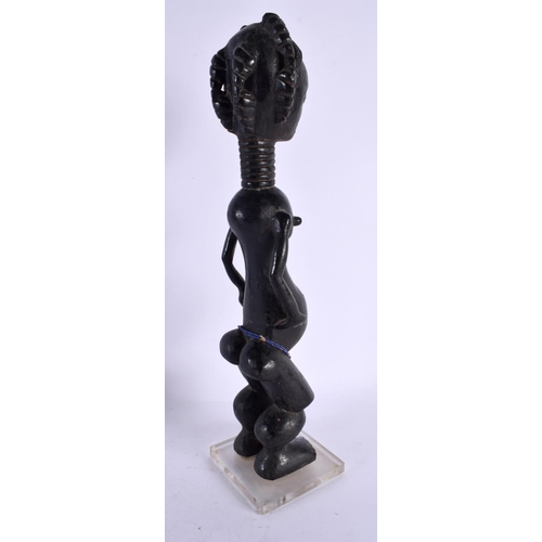 491 - A LARGE AFRICAN TRIBAL FERTILITY FIGURE. 41 cm high.