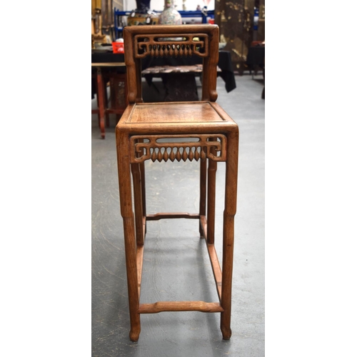 515 - A LARGE 19TH CENTURY CHINESE HARDWOOD DOUBLE STEPPED ALTAR TABLE Qing. 90 cm x 72 cm.