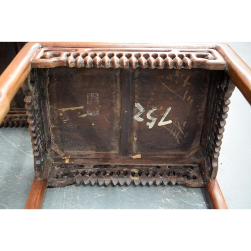 515 - A LARGE 19TH CENTURY CHINESE HARDWOOD DOUBLE STEPPED ALTAR TABLE Qing. 90 cm x 72 cm.