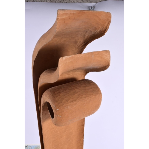 545 - Ted Vincent (20th Century) British, Contemporary, Wood sculpture. 60 cm high.