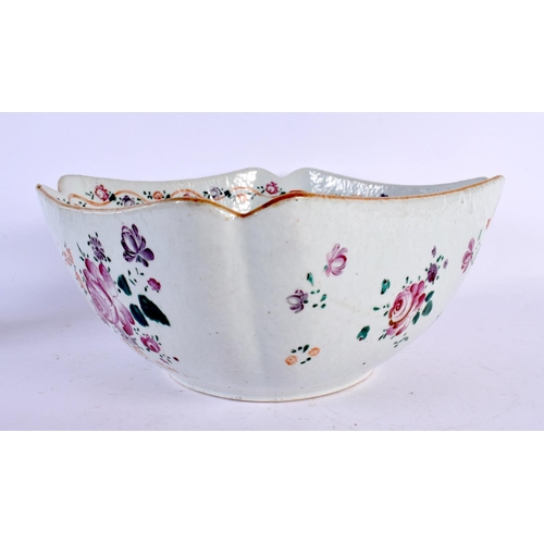 549 - A LARGE 18TH CENTURY CHINESE EXPORT FAMILLE ROSE BOWL Qianlong. 24 cm x 12 cm.