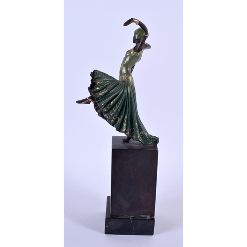 582 - After Demetre Chiparus (20th Century) Cold painted bronze, Dancer. 22 cm high.