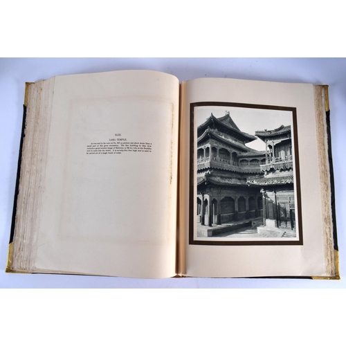 607 - The Pageant of Peking, Donald Mennie, book. 38 cm x 32 cm.