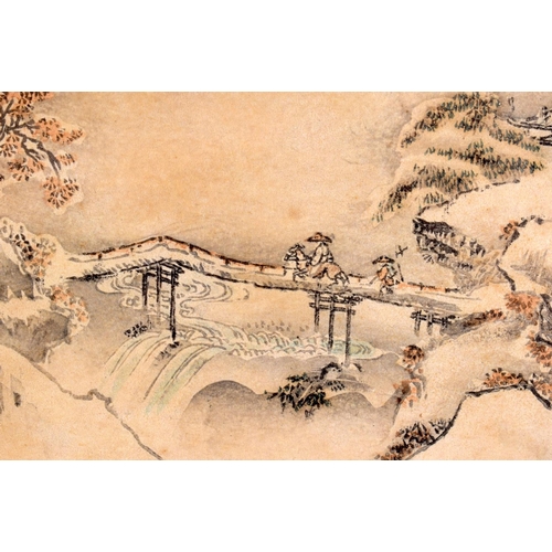 642 - Japanese School (19th Century) From a series of woodblock prints, landscape. 45 cm x 40 cm.