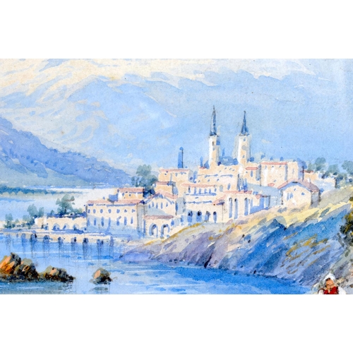 762 - Edwin St John (19th Century) Watercolour, Lake Lucerne. 48 cm x 32 cm.