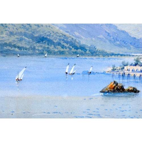 762 - Edwin St John (19th Century) Watercolour, Lake Lucerne. 48 cm x 32 cm.