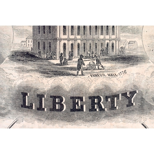 763 - AN ANTIQUE LIBERTY HALL OF INDEPENDENCE. 45 cm x 30 cm.