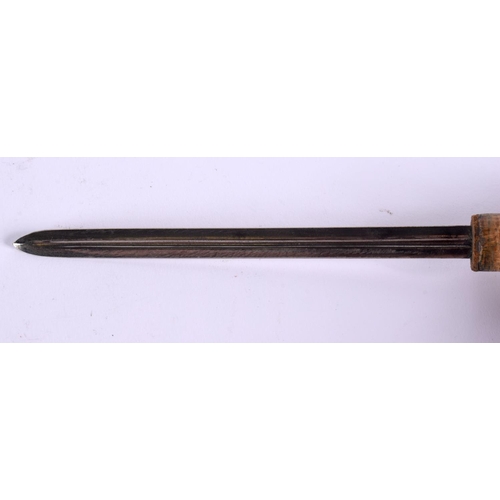 801 - A VINTAGE SWORD STICK. 90 cm long.