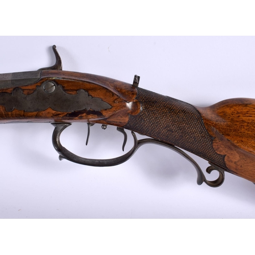 816 - AN ANTIQUE FISCHER SHOTGUN, together with 2 others.  Largest 123 cm long.(3)