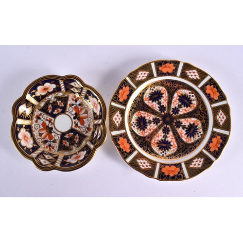 295 - Royal Crown Derby pattern 1128 coffee can and saucer and a 1128 side plate, a pattern 2451 coffee ca... 