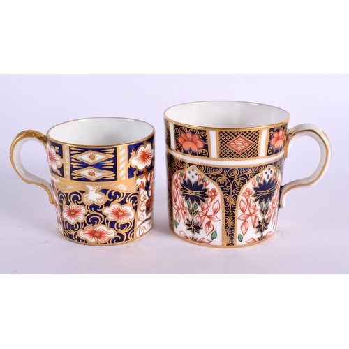 295 - Royal Crown Derby pattern 1128 coffee can and saucer and a 1128 side plate, a pattern 2451 coffee ca... 