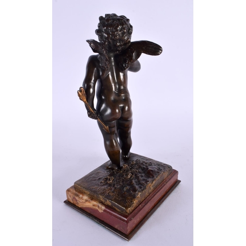 306 - French School (19th Century) Bronze, Putti. 18 cm x 8 cm.