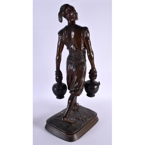 358 - French School (19th Century) Bronze, Water Carrier. 68 cm x 15 cm.