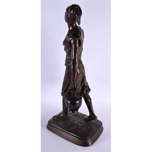 358 - French School (19th Century) Bronze, Water Carrier. 68 cm x 15 cm.