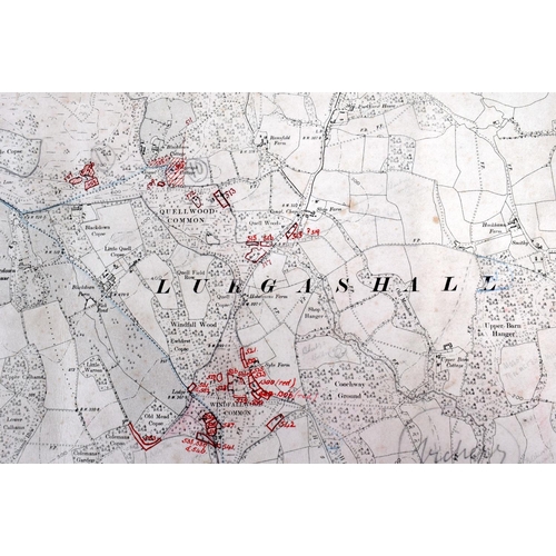 369 - THREE 19TH CENTURY FOLDING MAPS OF SUSSEX. Each 100 cm x 75 cm. (3)