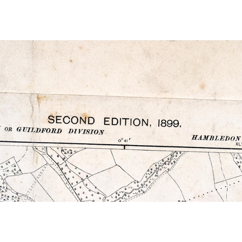 369 - THREE 19TH CENTURY FOLDING MAPS OF SUSSEX. Each 100 cm x 75 cm. (3)