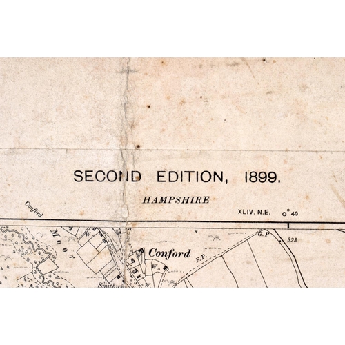 369 - THREE 19TH CENTURY FOLDING MAPS OF SUSSEX. Each 100 cm x 75 cm. (3)