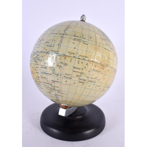 399 - A SMALL VINTAGE GERMAN POLITISCHER ERDGLOBUS GLOBE. 16 cm x 10 cm.