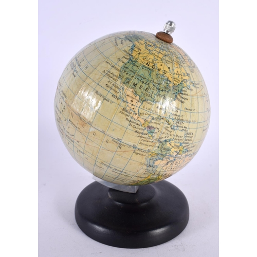 399 - A SMALL VINTAGE GERMAN POLITISCHER ERDGLOBUS GLOBE. 16 cm x 10 cm.