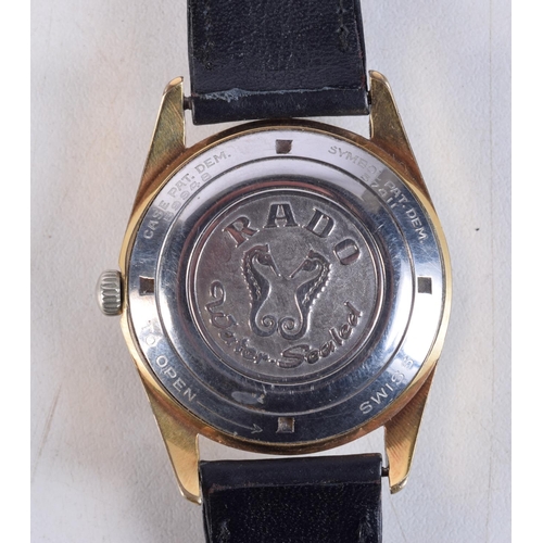 1057 - A VINTAGE ADO WRISTWATCH. 3.5 cm wide inc crown.