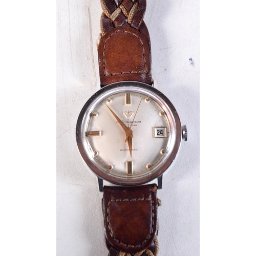 1079 - A JULES JORGENSEN WRISTWATCH. 3.5 cm wide inc crown.