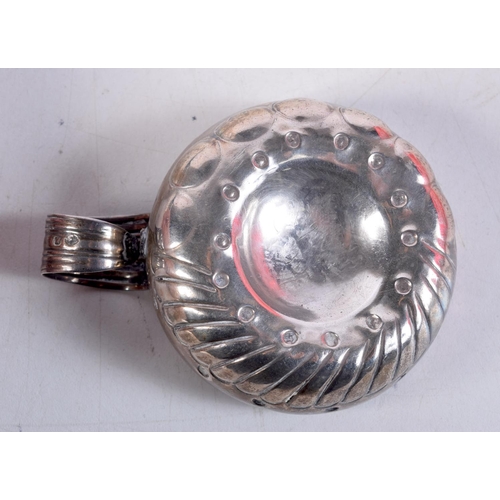 1268 - AN ANTIQUE FRENCH SILVER WINE TASTER. 56 grams. 10 cm x 7.5 cm.