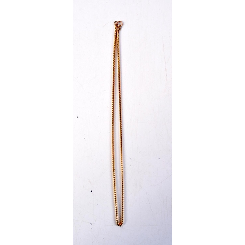 1283 - A GOLD TESTER CHAIN. 13.5 grams. 53 cm long.