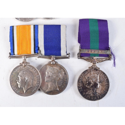 1308 - A Medal Group awarded to 351538 Charles W Hicks RN who was born on 9 January 1887 and enlisted on 30... 