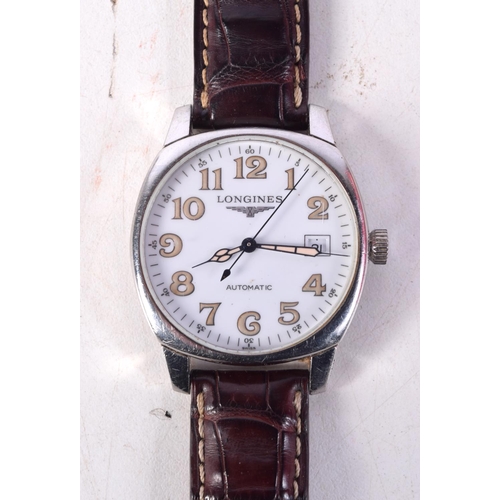 1362 - A LONGINES WRISTWATCH. 3.75 cm wide inc crown.