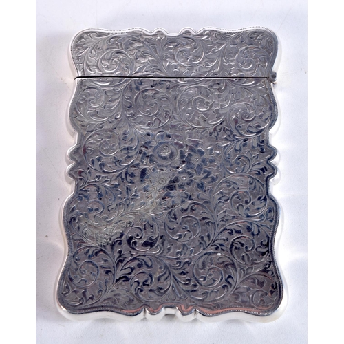 1515 - AN EDWARDIAN SILVER CIGARETTE CASE. Birmingham 1906. 75 grams. 10.5 cm x 7.5 cm.