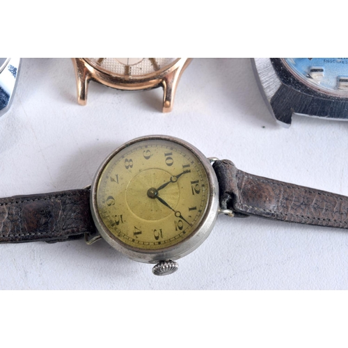 1633 - FOUR VINTAGE WATCHES. Largest 3.75 cm wide. (4)