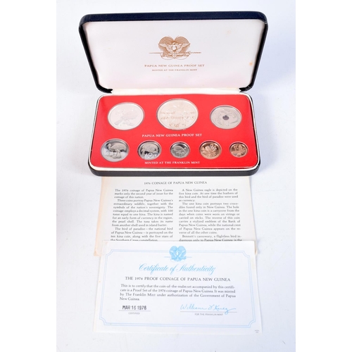 1653 - THREE CASED SILVER PROOF COIN SETS. (3)