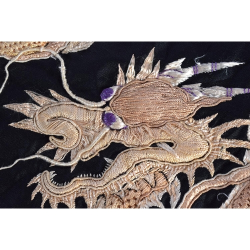 2045 - A COLLECTION OF 19TH/20TH CENTURY CHINESE SILK EMBROIDERED CLOTHING including coats, panels etc. (qt... 