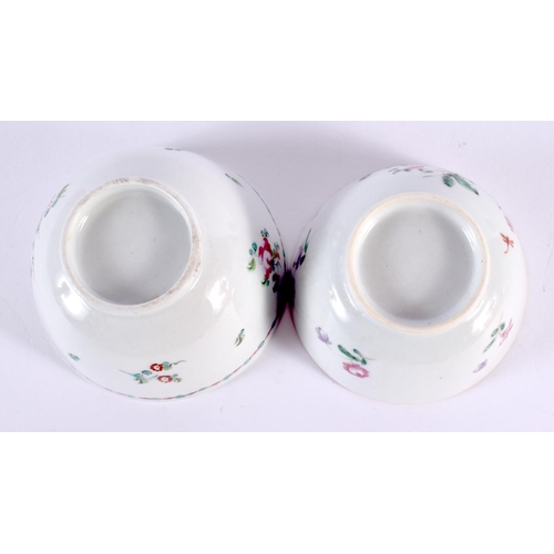 2052 - AN 18TH CENTURY CHINESE EXPORT FAMILLE ROSE TEAPOT AND COVER Qianlong, together with similar bowls e... 