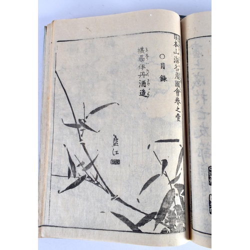 2082 - ELEVEN 19TH CENTURY JAPANESE MEIJI PERIOD BOOKLETS depicting landscapes and calligraphy. (11)