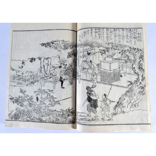 2082 - ELEVEN 19TH CENTURY JAPANESE MEIJI PERIOD BOOKLETS depicting landscapes and calligraphy. (11)