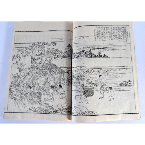 2082 - ELEVEN 19TH CENTURY JAPANESE MEIJI PERIOD BOOKLETS depicting landscapes and calligraphy. (11)