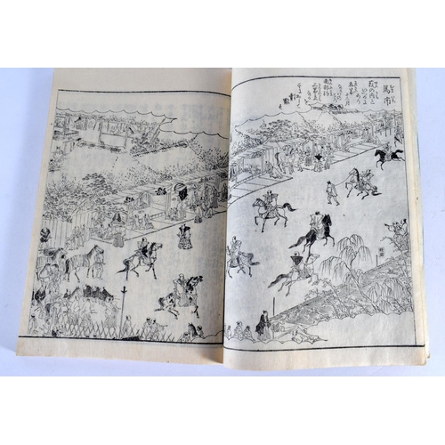 2082 - ELEVEN 19TH CENTURY JAPANESE MEIJI PERIOD BOOKLETS depicting landscapes and calligraphy. (11)