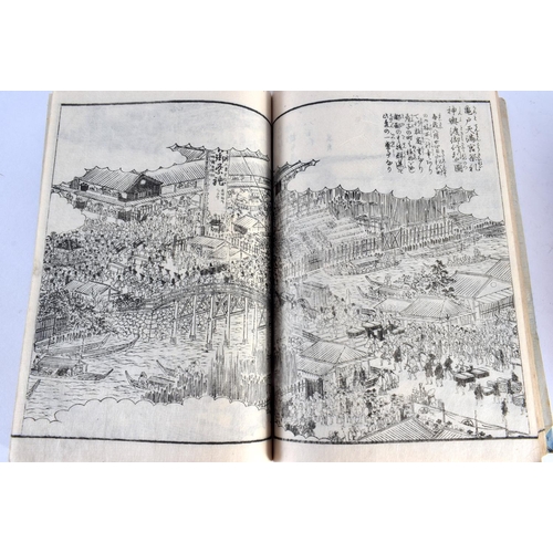 2082 - ELEVEN 19TH CENTURY JAPANESE MEIJI PERIOD BOOKLETS depicting landscapes and calligraphy. (11)