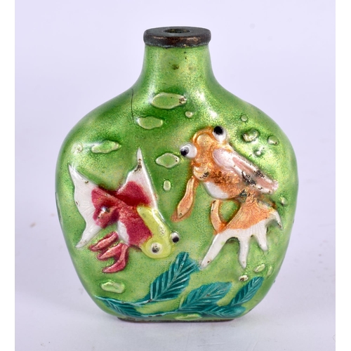 2132 - AN EARLY 20TH CENTURY CHINESE CLOISONNE ENAMEL SNUFF BOTTLE Late Qing/Republic. 7 cm x 6 cm.