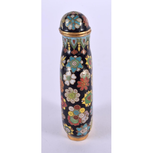 2257 - AN EARLY 20TH CENTURY CHINESE CLOISONNE ENAMEL SNUFF BOTTLE Late Qing/Republic. 7 cm x 3.5 cm.