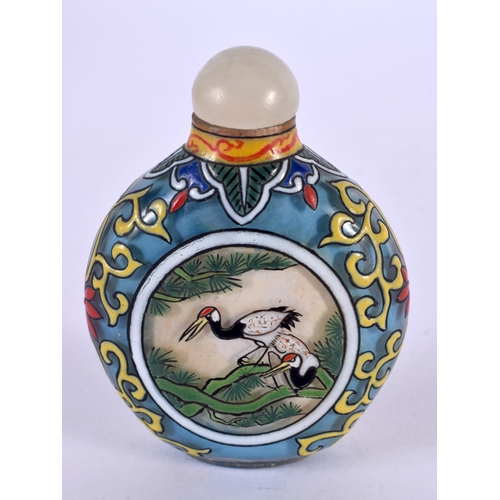 2267 - AN EARLY 20TH CENTURY CHINESE PEKING GLASS ENAMELLED SNUFF BOTTLE Late Qing/Republic. 6.5 cm x 4.5 c... 