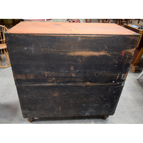 3503 - A Cavalier 6 drawer brass bound oak chest by Army and Navy with a rare secret velvet lined drawer. 1... 