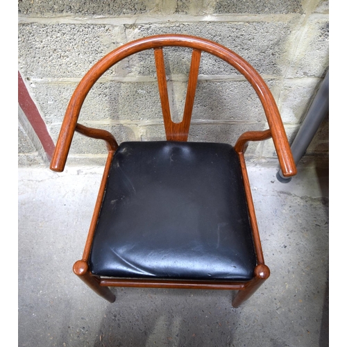 3508 - Hans Wegner STYLE metal framed chairs 76 x 55 x 52 cm (7),