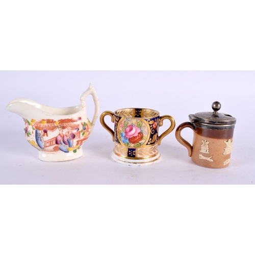 228 - 19th/early 20th century selection of miniature including a Spode jug and Basin. Jug is 6cm high. (6)