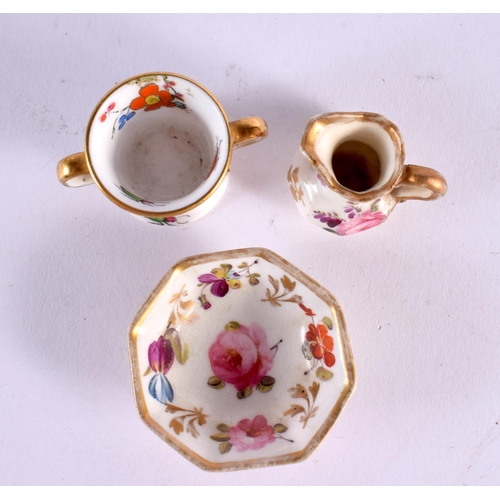 228 - 19th/early 20th century selection of miniature including a Spode jug and Basin. Jug is 6cm high. (6)