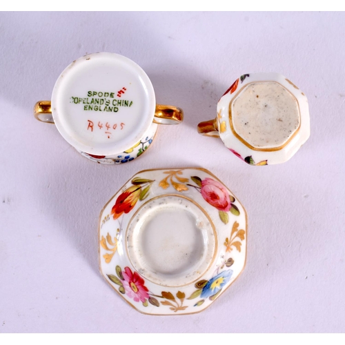 228 - 19th/early 20th century selection of miniature including a Spode jug and Basin. Jug is 6cm high. (6)