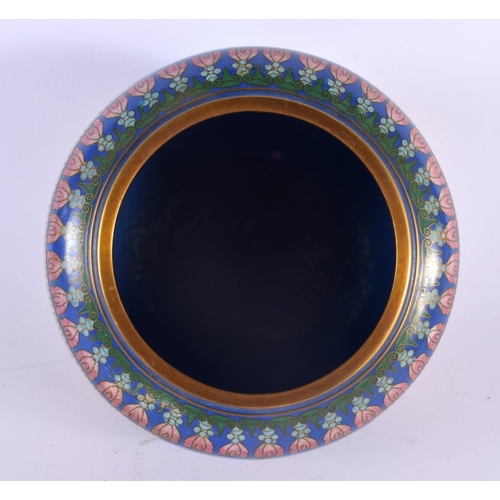 340 - AN EARLY 20TH CENTURY CHINESE CLOISONNE ENAMEL JARDINIERE Late Qing/Republic. 16 cm x 14 cm.