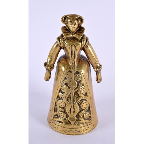 362 - AN EARLY 19TH CENTURY ENGLISH LEAD FIRE MARKER together with an antique bronze figural bell. Largest... 